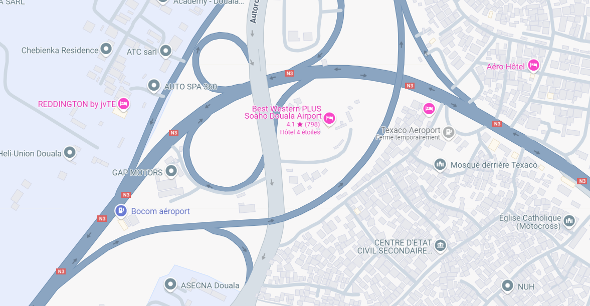 Le plan d'accès au Salon